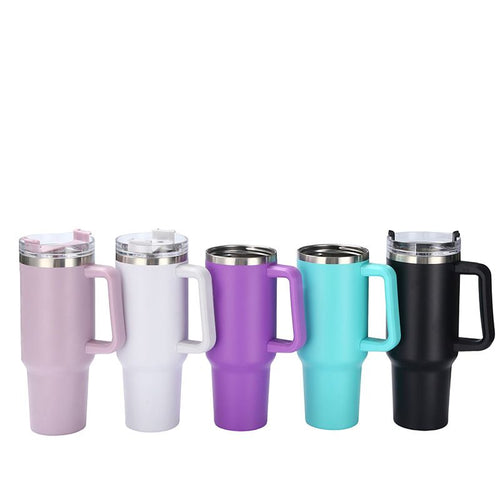 30OZ Straw Coffee Insulation Cup With Handle Portable Car Stainless Steel Water Bottle LargeCapacity Travel B PA F ree Thermal Mug EasyOptionXY LLC