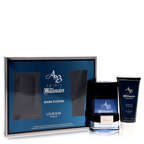 Spirit Millionaire Dark Fusion by Lomani Gift Set - 3.3 oz Eau De Parfum Spray + 3.3 oz Shower Gel EasyOptionXY LLC