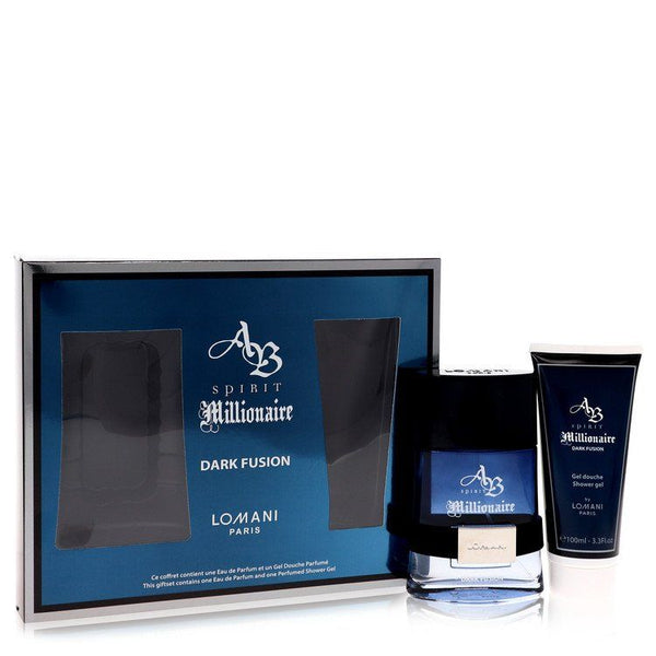 Spirit Millionaire Dark Fusion by Lomani Gift Set - 3.3 oz Eau De Parfum Spray + 3.3 oz Shower Gel EasyOptionXY LLC