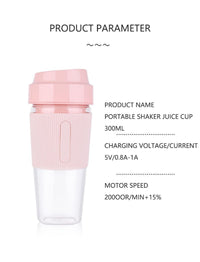 1PC Portable Blender; One-handed Drinking Mini Blender For Shakes And Smoothies With Rechargeable USB EasyOptionXY LLC