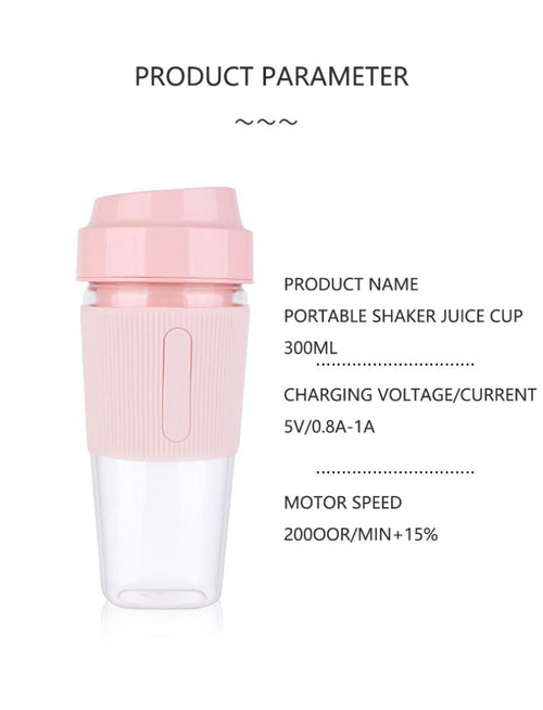 1PC Portable Blender; One-handed Drinking Mini Blender For Shakes And Smoothies With Rechargeable USB EasyOptionXY LLC