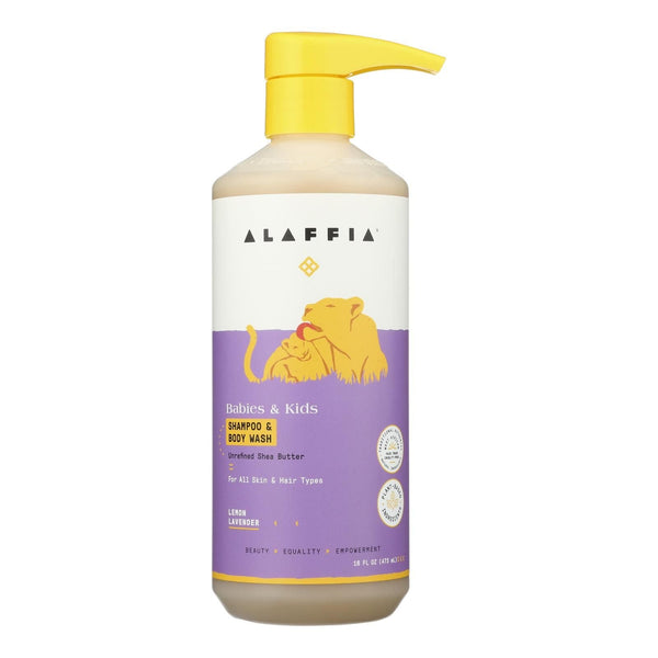 Alaffia - Kids Shampoo & Wash Lemon Lavender - 1 Each -16 Fz EasyOptionXY LLC