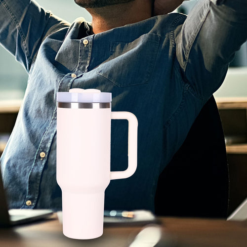 40oz V2 large capacity tumbler,  With Handle And Straw Lid, Insulated Reusable Stainless Steel Water Bottles Travel Mug Coffee Cup car cup water cup For Men Women Outdoor Camping Driving, gift EasyOptionXY LLC