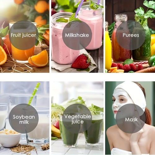 1pc Portable 6 Blades In 3D Juicer Cup, Updated Version Rechargeable Juice Blender Secure Switch Electric Fruit Mixer For Superb Mixing, USB Rechargeable EasyOptionXY LLC