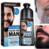 Beard Hair Color Shampoo For Men,Natural Permanent Beard DyeShampoo, Colors Hair In Minutes Long Lasting, 200ml, Black Hair DyeHaircare EasyOptionXY LLC