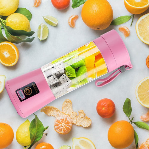 Portable Juicer Blender USB Rechargeable Juicer Cup Fruit Baby Food Mixing Machine with 6 Blades Powerful Motor EasyOptionXY LLC