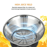 87043565 1100W household centrifugal juicer multi-function electric juicer 2.5L slag cup does not contain BPA fruit and vegetable juice, modern vertical mixing kitchen juicer, secondary mechanical EasyOptionXY LLC