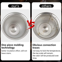 12 oz Stainless Steel Vacuum Insulated Tumbler - Coffee Travel Mug Spill Proof with Lid - T hermos Cup for Keep Hot/Ice Coffee; Tea and Beer EasyOptionXY LLC