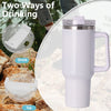 40oz large capacity tumbler With Handle And Straw Lid, Insulated Reusable Stainless Steel Water Bottles Travel Mug Coffee Cup car cup water cup For Men Women Outdoor Camping Driving, gift EasyOptionXY LLC