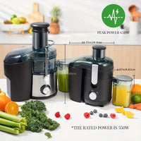 GDOR Centrifugal Juicer with 2.5" Feed Chute, 2 Speed Settings, 15 oz, 350 Watts, B PA F ree EasyOptionXY LLC