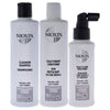 System 1 Kit by Nioxin for Unisex - 3 Pc 10.1oz Cleanser Shampoo, 10.1oz Scalp Therapy Conditioner, 3.38oz Scalp and Hair Treatment EasyOptionXY LLC