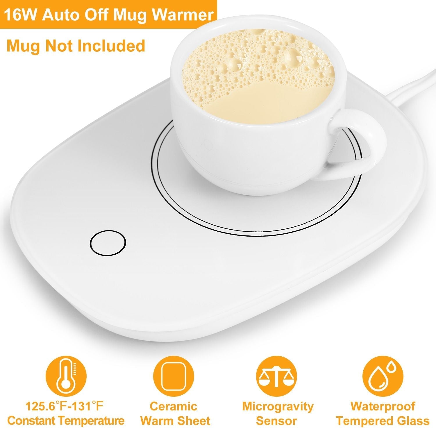 Coffee Mug Warmer Cup Warmer Auto Shut Off Coffee Tea Milk Electric Heater Pad Office Home Desk Coffee Mug Warmer EasyOptionXY LLC