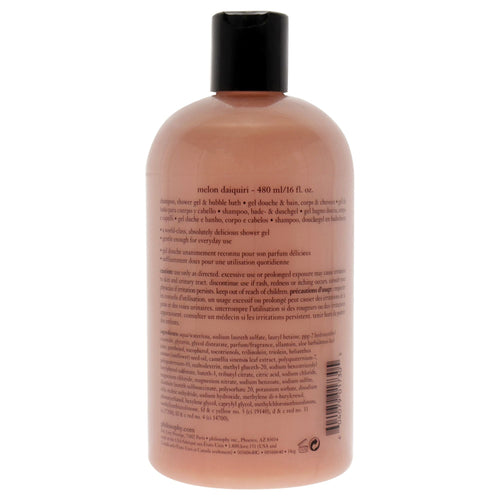 Melon Daiquiri Shampoo, Bath and Shower Gel by Philosophy for Unisex - 16 oz Shower Gel EasyOptionXY LLC