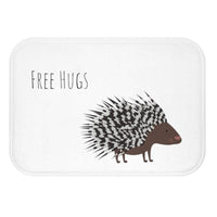 Porcupine Offering Hugs Funny Bath Mat EasyOptionXY LLC