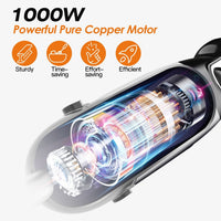 1000W 5 In 1 Immersion Hand Blender Stainless Steel Hand Mixer with 12 Speeds Turbo Mode Food Processor with 20Oz Beaker 17Oz Chopper Whisk Milk Frother EasyOptionXY LLC