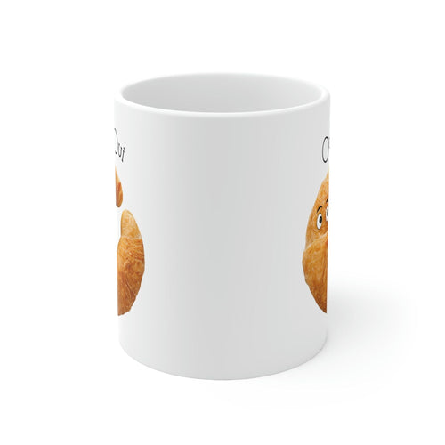 Oui Oui French Croissant Novelty Mug EasyOptionXY LLC
