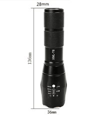 Portable Mini Flashlight LED ZOOM Torch Hunting Zoomable Flashlight Torch Light EasyOptionXY LLC