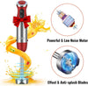 KOIOS 5-in-1 Hand Immersion Blender, 1000W 12 Speed Handheld Blender, Copper Motor Stainless Steel Blade Stick Blender,600ml Mixing Beaker,500ml Food Processor, Whisk, Milk Frother, B PA-F ree, Red EasyOptionXY LLC