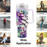 1pc 40oz Water Bottles,5D Little Turtle Series Tumbler,Large Capacity Stainless Steel Tumbler Insulation Cup With Lid And Straw For Women,Camping,Driving,skiing,Thermocoolers.Best Gift EasyOptionXY LLC