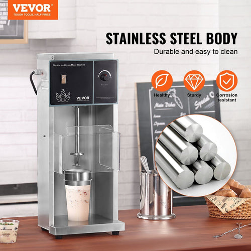 VEVOR Ice Cream Blender 400W Ice Cream Mixer Stir Machine 304 Stainless Steel EasyOptionXY LLC