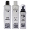 System 2 Kit by Nioxin for Unisex - 3 Pc 10.1oz Cleanser Shampoo, 10.1 oz Scalp Therapy Conditioner, 3.38oz Scalp and Hair Treatment EasyOptionXY LLC