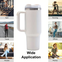 40oz V2 large capacity tumbler,  With Handle And Straw Lid, Insulated Reusable Stainless Steel Water Bottles Travel Mug Coffee Cup car cup water cup For Men Women Outdoor Camping Driving, gift EasyOptionXY LLC