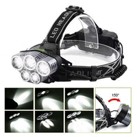 Rechargeable Headlamp for Camping Cycling Hiking Hunting EasyOptionXY LLC