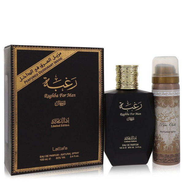 Lattafa Raghba Man by Lattafa Eau De Parfum Spray plus 1.7 oz Deodorant Spray EasyOptionXY LLC