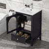20" Bathroom Vanity with Sink, Bathroom Cabinet with Soft Closing Glass Door, A Drawer EasyOptionXY LLC