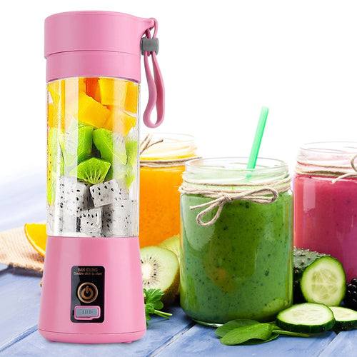 Portable Juicer Blender USB Rechargeable Juicer Cup Fruit Baby Food Mixing Machine with 6 Blades Powerful Motor EasyOptionXY LLC