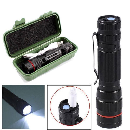 Portable Mini USB Rechargeable LED Flashlight for Outdoor EasyOptionXY LLC