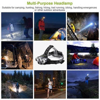 Rechargeable Headlamp for Camping Cycling Hiking Hunting EasyOptionXY LLC