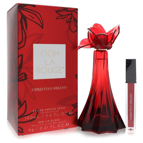 Christian Siriano Ooh La Rouge by Christian Siriano Eau De Parfum Spray + 0.21 oz Red Lip Gloss EasyOptionXY LLC