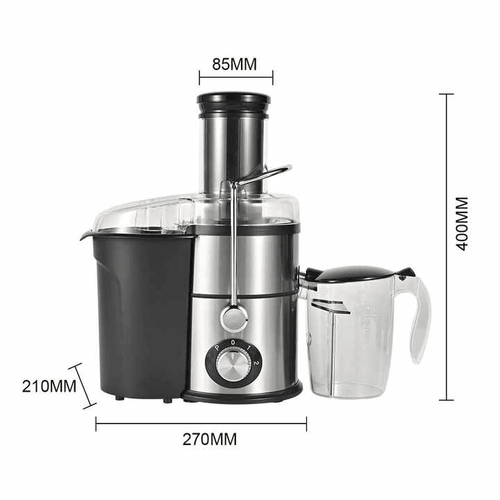 87043565 1100W household centrifugal juicer multi-function electric juicer 2.5L slag cup does not contain BPA fruit and vegetable juice, modern vertical mixing kitchen juicer, secondary mechanical EasyOptionXY LLC