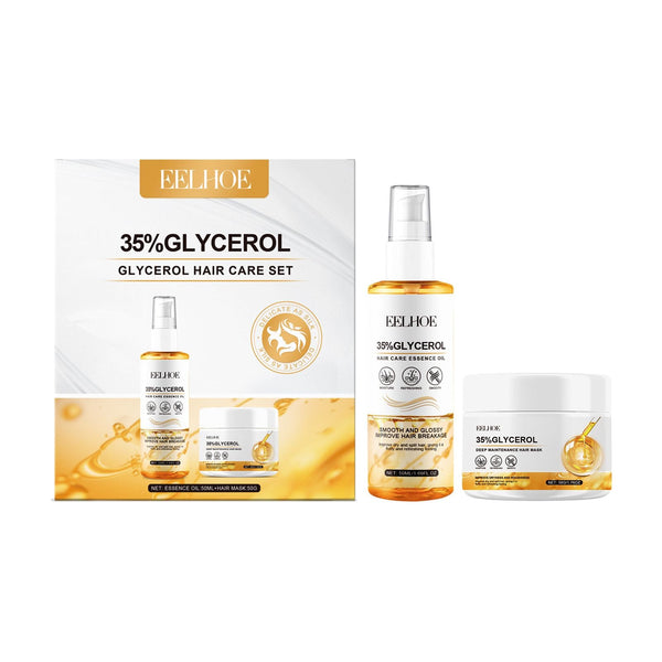 EELHOE Glycerin Nourishing Hair Care Set Repair dry hair and hair care moisturizing set EasyOptionXY LLC