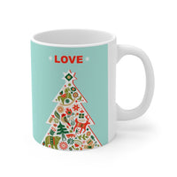 Christmas Tree with Love Ceramic Mug 11oz EasyOptionXY LLC