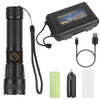 Tactical LED Flashlight Zoomable Rechargeable Search Light Torch EasyOptionXY LLC