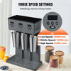 VEVOR Milkshake Maker, 375W x 3 Electric Milkshake Machine, Commercial Triple Heads Drink Mixer Blender, LED Intelligent Microswitch, 3-Speed Milkshake Mixer with 3 x 820 ml Stainless Steel Cups EasyOptionXY LLC