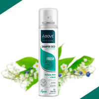 ABOVE Fresh - Dry Shampoo - Absorbs Excess Oil Between Washes - Gives Softness and Shine to Your Strands - Does Not Leave Residue - Prevents Bad Odors with Floral and Citrus Notes - 3.17 oz EasyOptionXY LLC