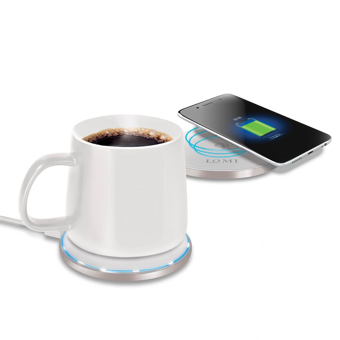 2-In-1 Smart Mug Warmer and QI Wireless Charger EasyOptionXY LLC