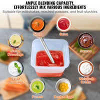 VEVOR Commercial Immersion Blender, 750W 20" Heavy Duty Hand Mixer, Variable Speed Kitchen Stick Mixer with 304 Stainless Steel Blade, Multi-Purpose Portable Mixer for Soup, Smoothie, Puree, Baby Food EasyOptionXY LLC