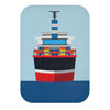 Cargo Ship In the Ocean Front Bath Mat EasyOptionXY LLC