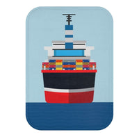 Cargo Ship In the Ocean Front Bath Mat EasyOptionXY LLC