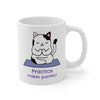 Yoga Theme - Practice Makes Purrfect Mug EasyOptionXY LLC