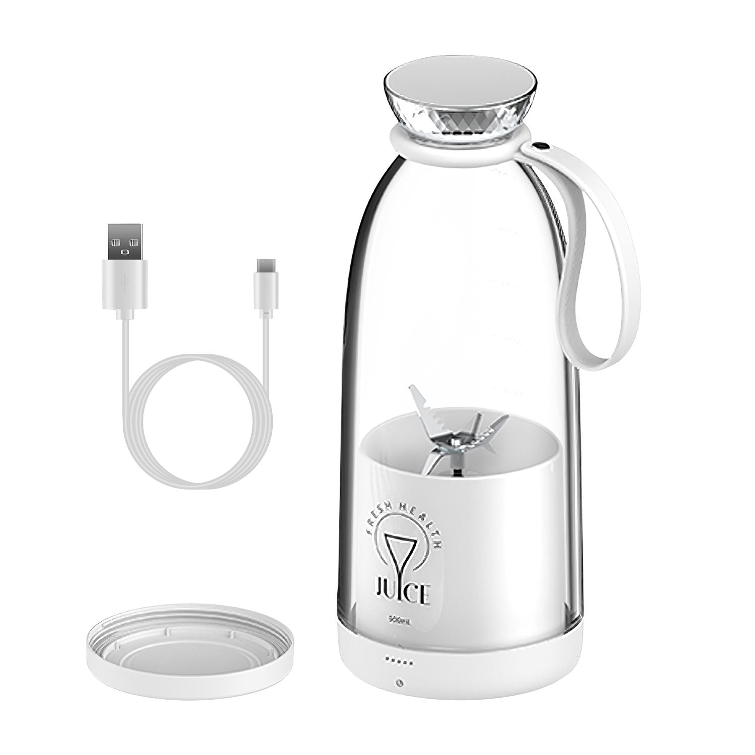 16.9OZ Portable Fruit Blender Electric Rechargeable Juice Cup for Shakes Smoothies Juice Personal Fruit Mixer with 6 Blades EasyOptionXY LLC