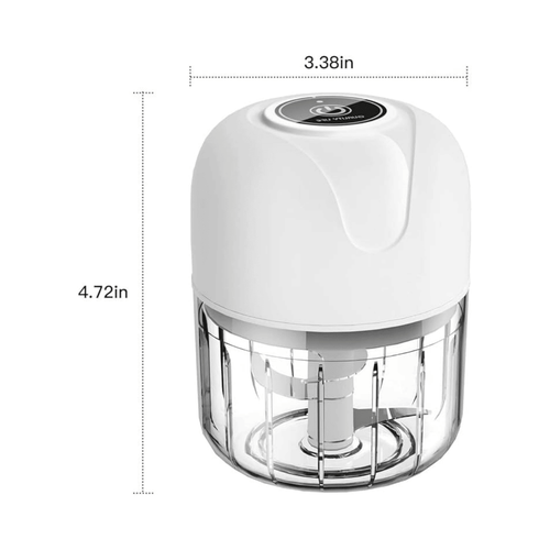 Mini Electric Garlic Chopper, Food Processors Small, Garlic Mincer Crusher Vegetable Chopper, Meat Grinder Masher Kitchen Tool, Portable Blender for Onion, Ginger, Veggie, Spice, Herb, Fruit, Nuts EasyOptionXY LLC