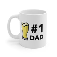 #1 Dad Beer Coffee Mug EasyOptionXY LLC
