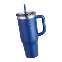 40 oz Insulated Water Bottle Stainless Steel Coffee Cup Handheld Blue EasyOptionXY LLC