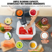 VEVOR Commercial Immersion Blender, 750W 12" Heavy Duty Hand Mixer, Variable Speed Kitchen Stick Mixer with 304 Stainless Steel Blade, Multi-Purpose Portable Mixer for Soup, Smoothie, Puree, Baby Food EasyOptionXY LLC