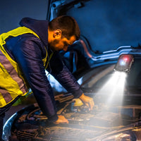 Mini Pocket Keychain Flashlight EDC Flashlight LED COB Portable Clip on Flashlight Waterproof Mini Powerful Flashlight with Magnet 8 Modes for Repairing Emergency EasyOptionXY LLC